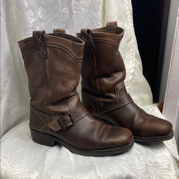 Vintage Bullboxer Men's Brown Leather Boots - Picture 2 of 8